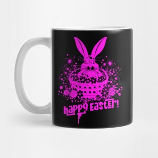 Pink Graffiti Easter Bunny Mug